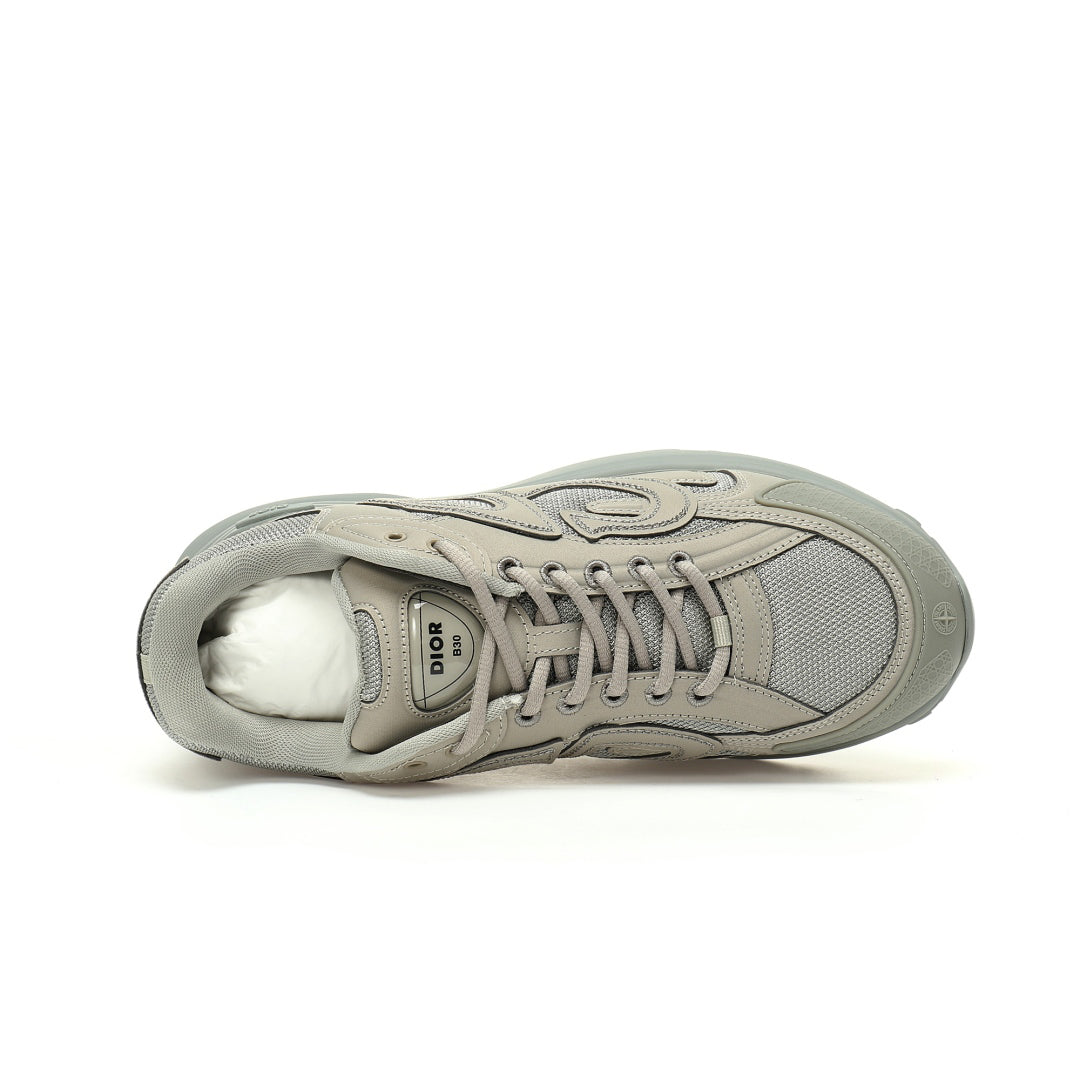 Dior x Stone Island B30 Sneaker Light Gray