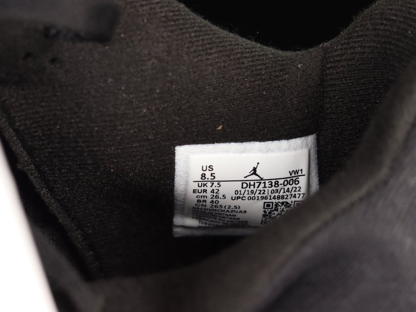 Jordan 4 Retro SE Black Canvas