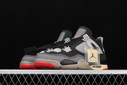 OFF White x Air Jordan 4 Bred