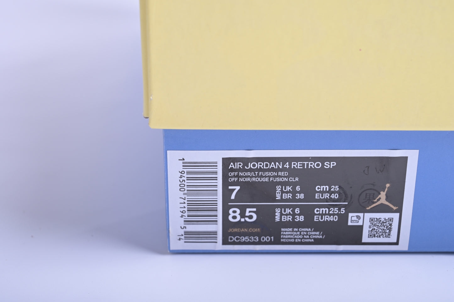 Jordan 4 Retro Union Off Noir